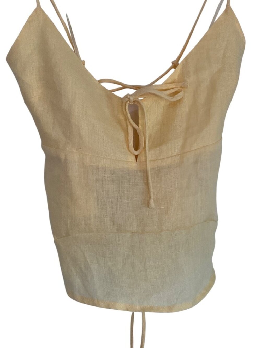 LSPACE Syros Top in Daisy X-Small New Womens Sleevless Halter Tank as-is - Picture 6 of 11